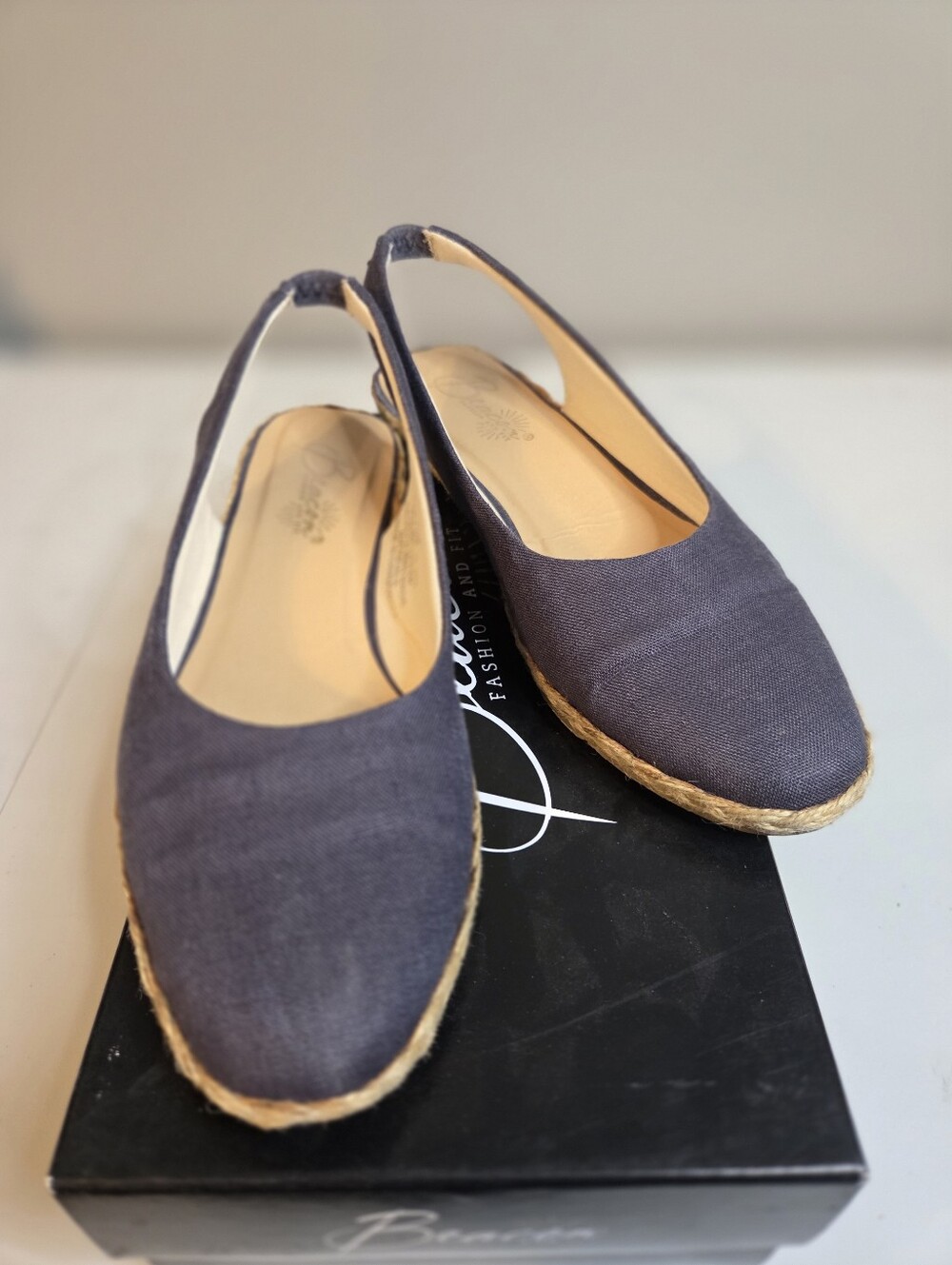 Beacon Navy Slingback Espadrilles